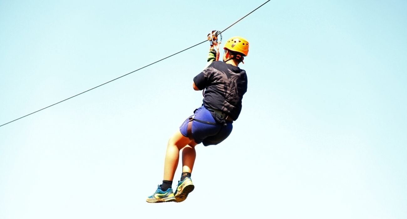 kid zipling in south padre island