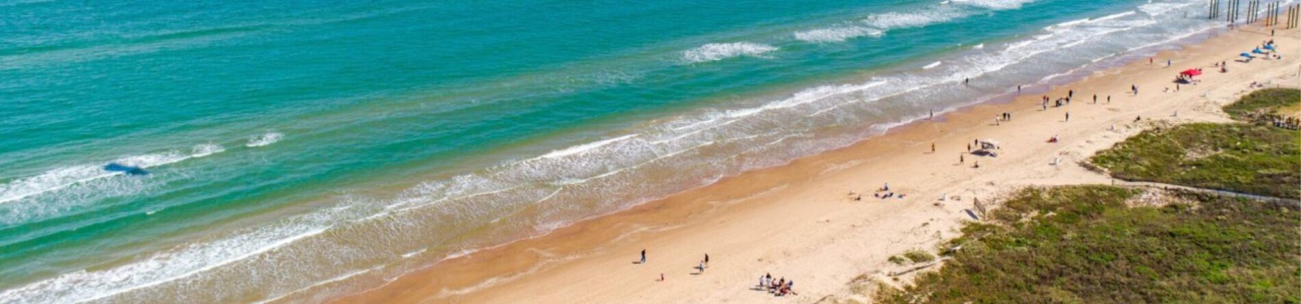 aerial of SPI beach