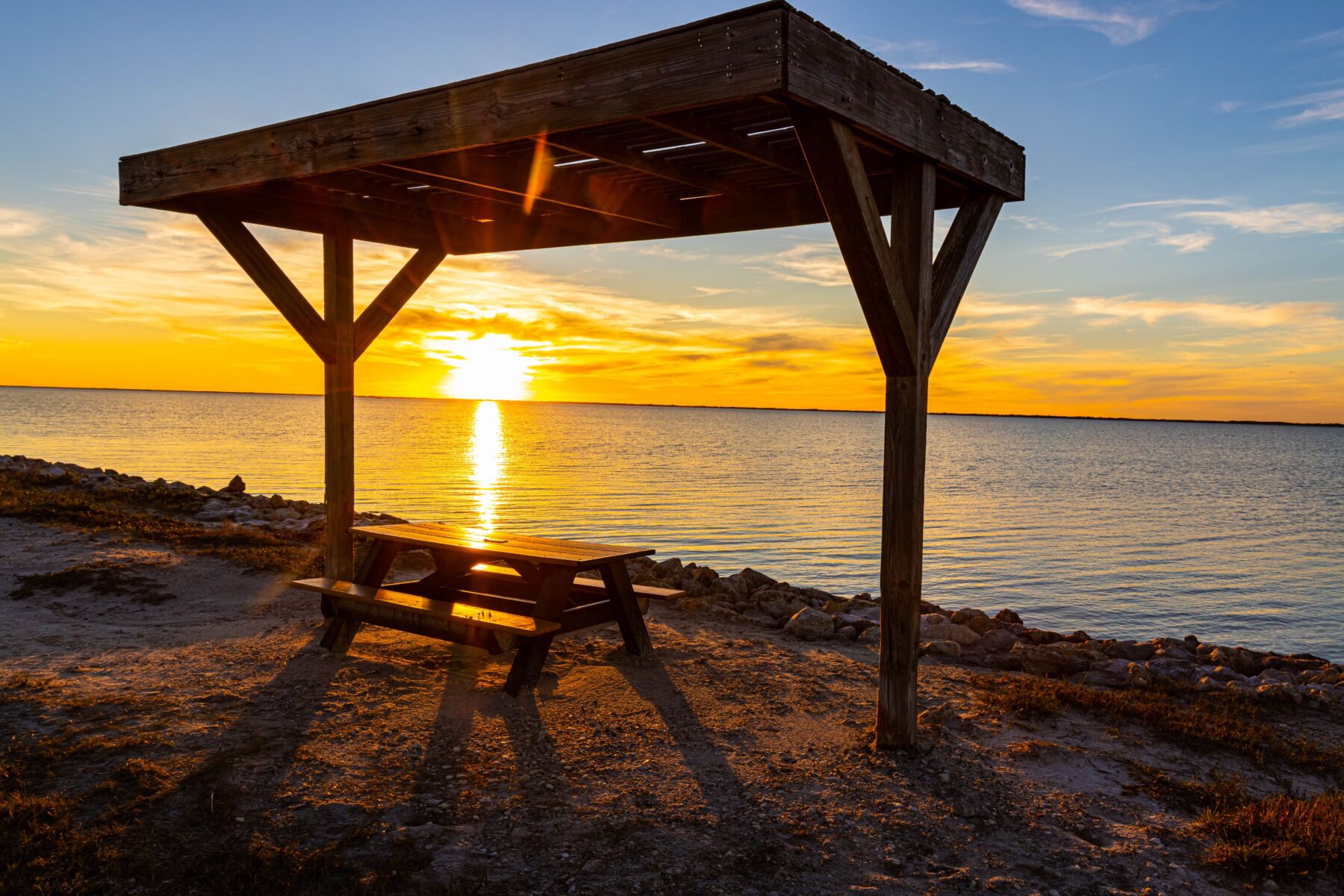 Sunset over Laguna Madre