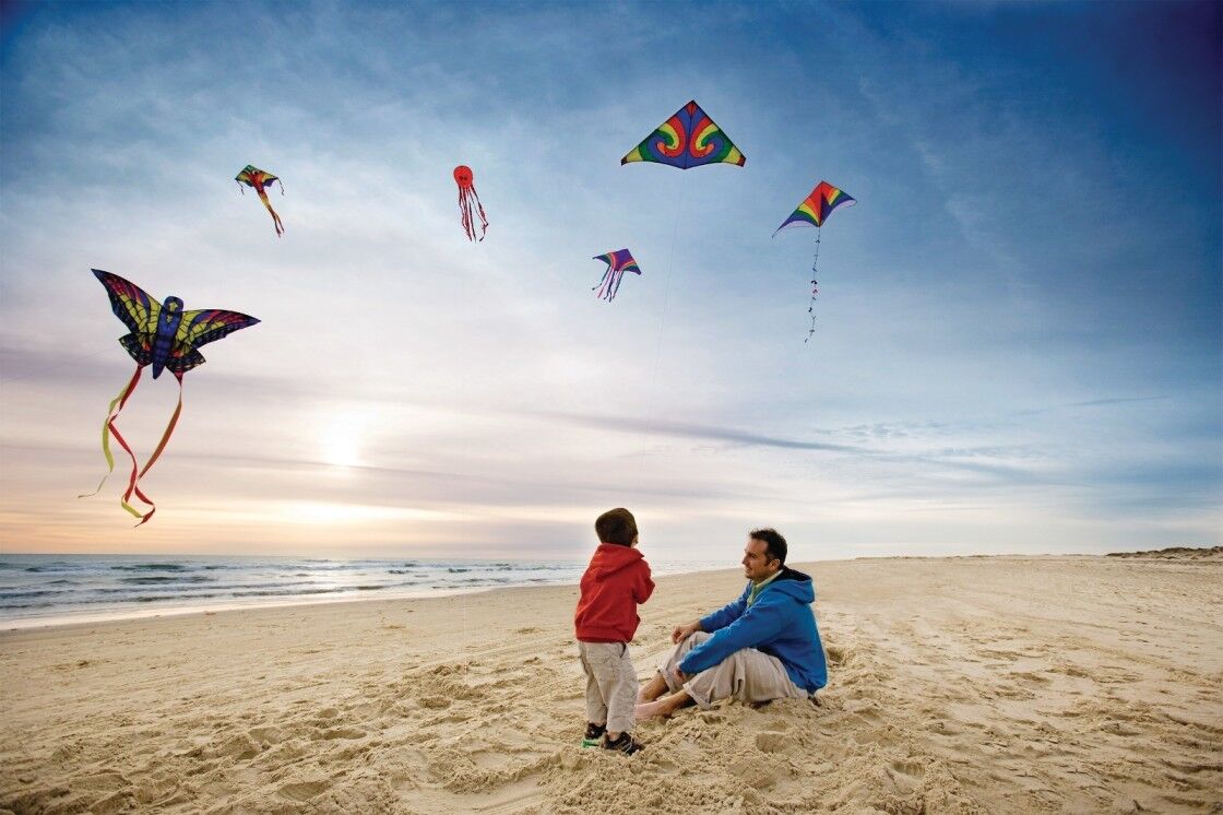 flyiing kites on SPI